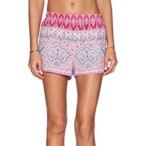BCBGMAXAZRIA Connor Shorts in Fuchsia Combo